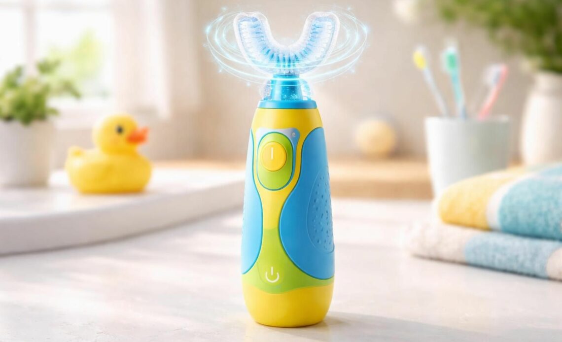 découvrez la brosse à dents électrique 360° ultrasonique, l'outil intelligent spécialement conçu pour les enfants, pour un nettoyage dentaire efficace et ludique.