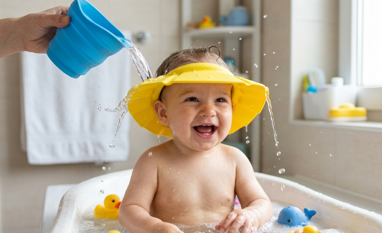 Visière de bain pour bébé