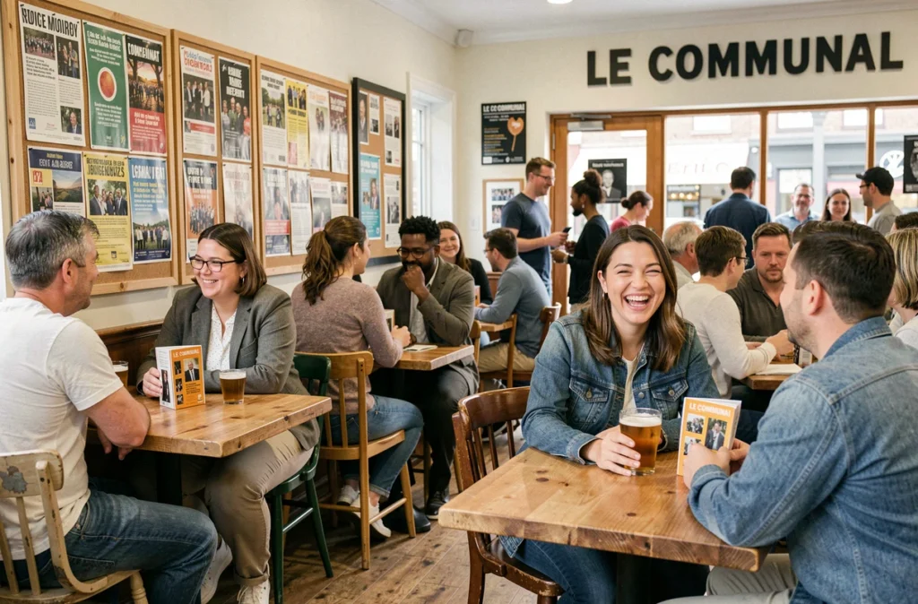 Le Communal et son ambiance conviviale et inclusive avec ses habitués de tous horizons réunis autour d'un verre
