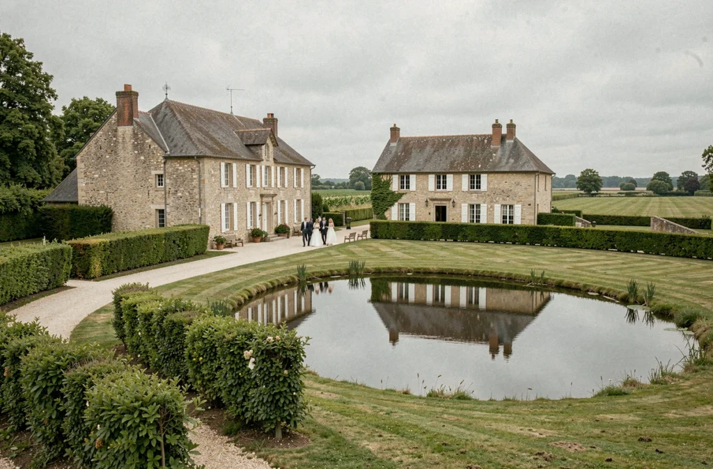 Le Domaine de la Ruade, propriété champêtre avec étang et verdure en Loire-Atlantique pour mariages et événements